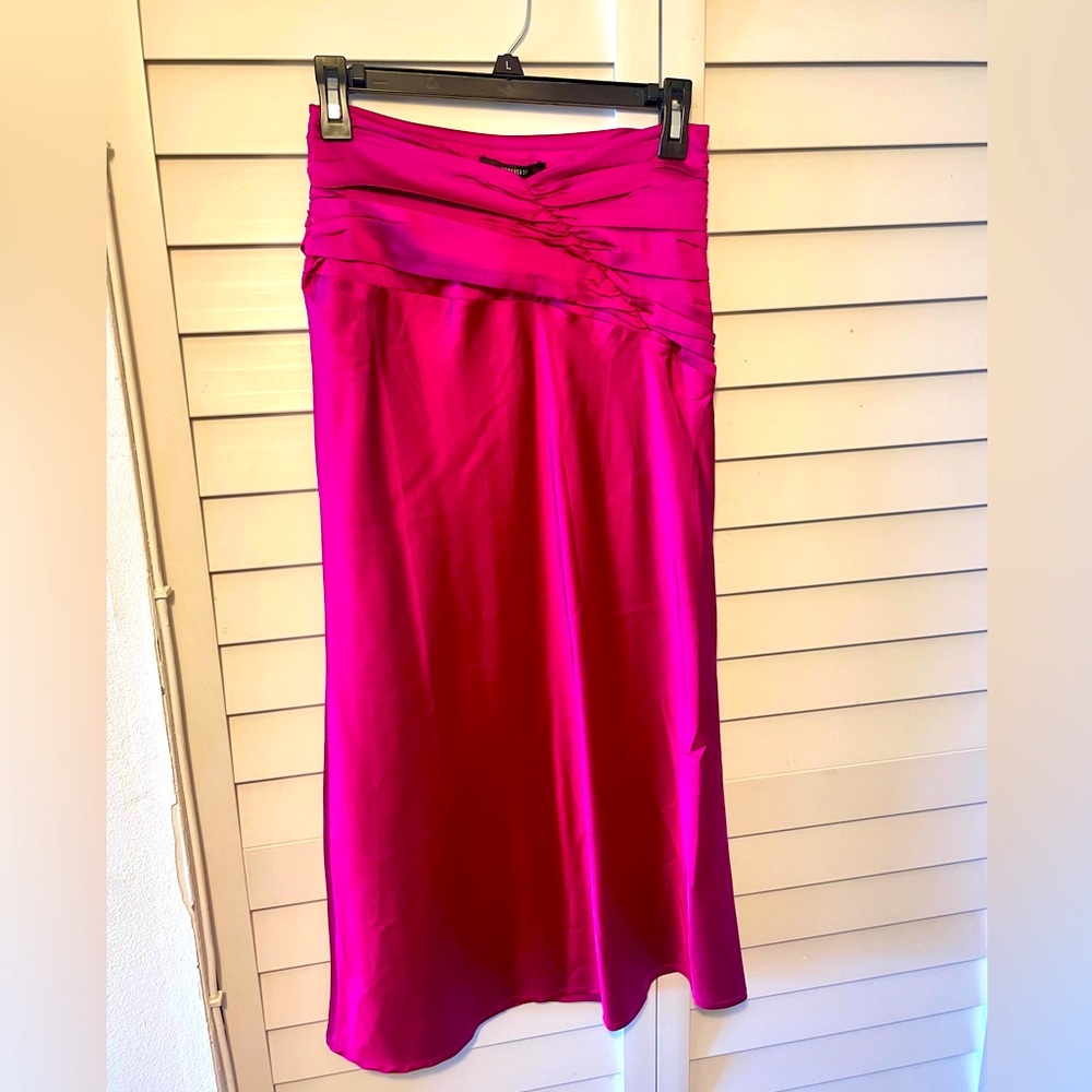 Forever 21 Midi Satin Skirt
